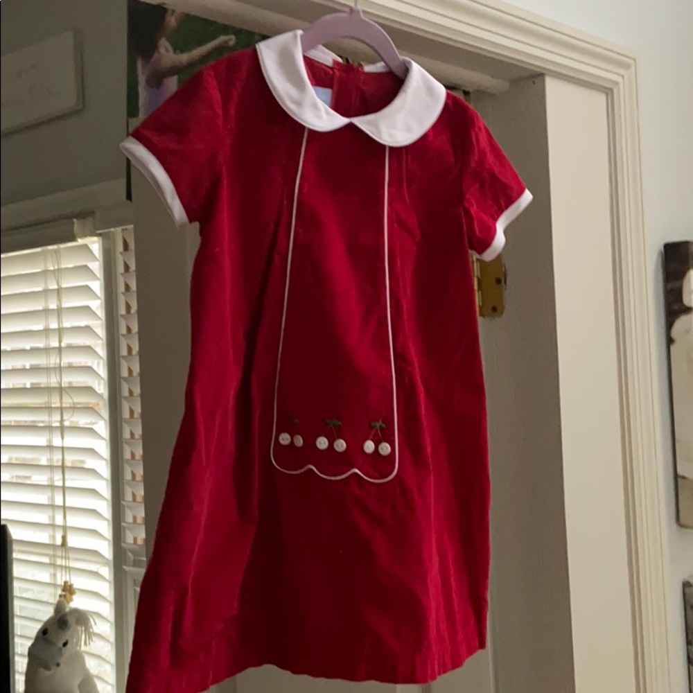 Bella Bliss Corduroy red dress